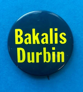 US Senate Majority Whip Dick Durbin 1978 Pinback erfolglos Lt. Gov. Kampagne - Bild 1 von 2