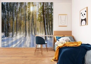 3D Sunshine Trees G2049 Photo Blockout Curtain Fabric Window Honey 2023 - Foto 1 di 7