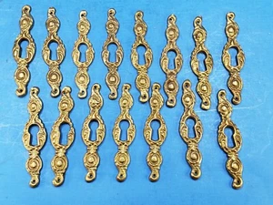 Keyhole Plate Escutcheon Vertical Cabinet Cupboard Furniture Hardware Repro - Picture 1 of 6