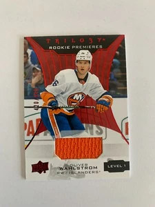 2019-20 Upper Deck Trilogy Red #66 Oliver Wahlstrom JSY 420/499 ISLANDERS - Picture 1 of 2