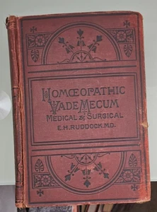 e harris ruddock HOMEOPATHIC VADE MECUM MEDICAL & SURGICAL hardcover 1890 - Imagen 1 de 9