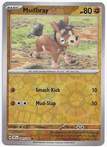 Mudbray - 091/162 - NM - Common Reverse Holo - SV: Temporal Forces - Pokemon TCG - Foto 1 di 2