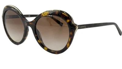 Gafas de sol Tiffany TF4155 de plástico para mujer 80153B Dark Havana 54-21 Italia con estuche Foto 1 de 4