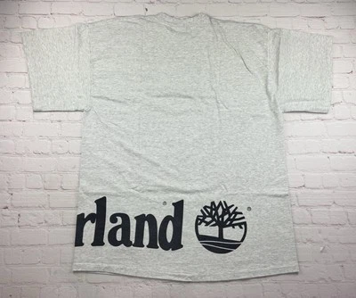 Vintage 90s Timberland Boots Wrap Graphic T Shirt Size XL Single Stitch Hip Hop - Image 1 of 4