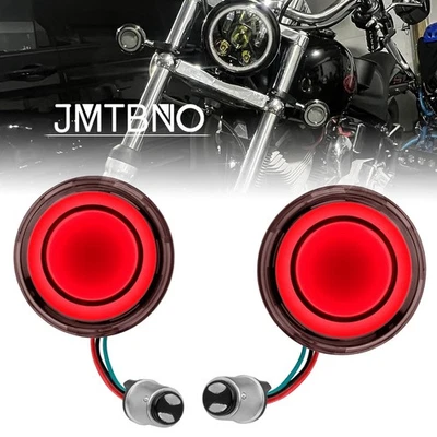 Luces LED de señalización de giro 1157 para Harley Touring Dyna Softail Sportster Iron 883 Foto 1 de 4