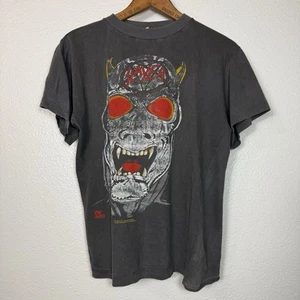 Vintage SLAYER 1987 Reign In Pain Tour Concert Def Jam Band T-Shirt Rare Euro - Picture 1 of 13