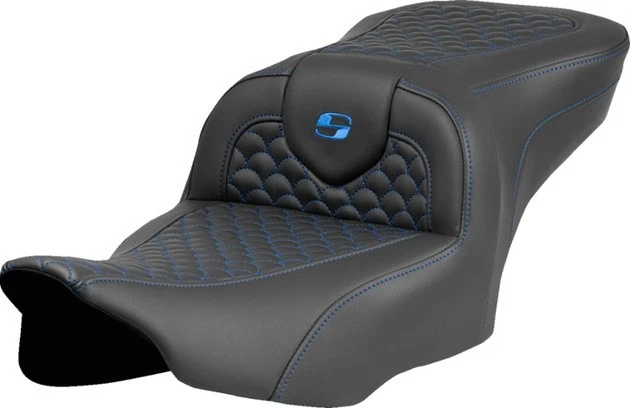 Saddlemen RoadSofa DS Seat Blue Stitch Harley Davidson Road Glide/Street Glide - Imagem 1 de 1