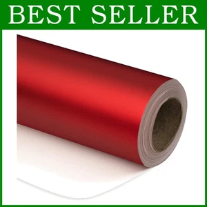Rollo de papel de envolver rojo metálico - 30 pulgadas x 100 pies - Imagen 1 de 7