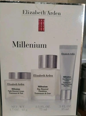 Elizabeth Arden Millenium Set Emulsión Renovación Día + Crema Renovadora Noche + Ojos Foto 1 de 3