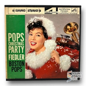 Pops Christmas Party Fiedler Boston Pops 7 1/2 IPS Reel To Reel Tape RCA - Picture 1 of 4