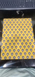 SELTENER französischer provenzalischer Souleiado Stoff gelb Memo Notizblock Notizbuch - Bild 1 von 7