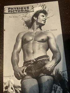 PHYSIQUE PICTORIAL MAGAZINE * FABULOUS JOE VALIANT*  VOL 20* UNCIRCA - Picture 1 of 2