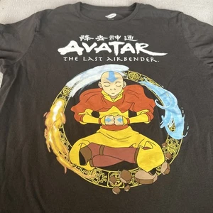 Offizielles Nickelodian Avatar The Last Airbender Aang schwarzes Large T-Shirt - Bild 1 von 5