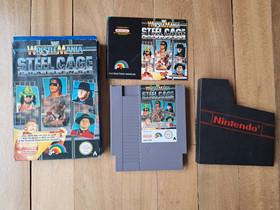 WWF Wrestlemania Steel Cage Challenge Nintendo NES complete game, boxed, tested