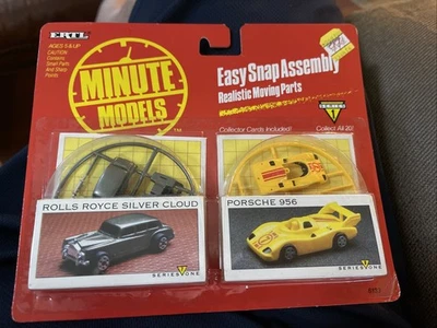 Vintage ERTL Minute Models Rolls Royce Silver Cloud Porsche 956 1990 MIP MOC - Изображение 1 из 2