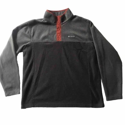 Columbia Mens Steens Mountain Half Snap Pullover Fleece Sweater Gray Size XL EUC - Image 1 of 4