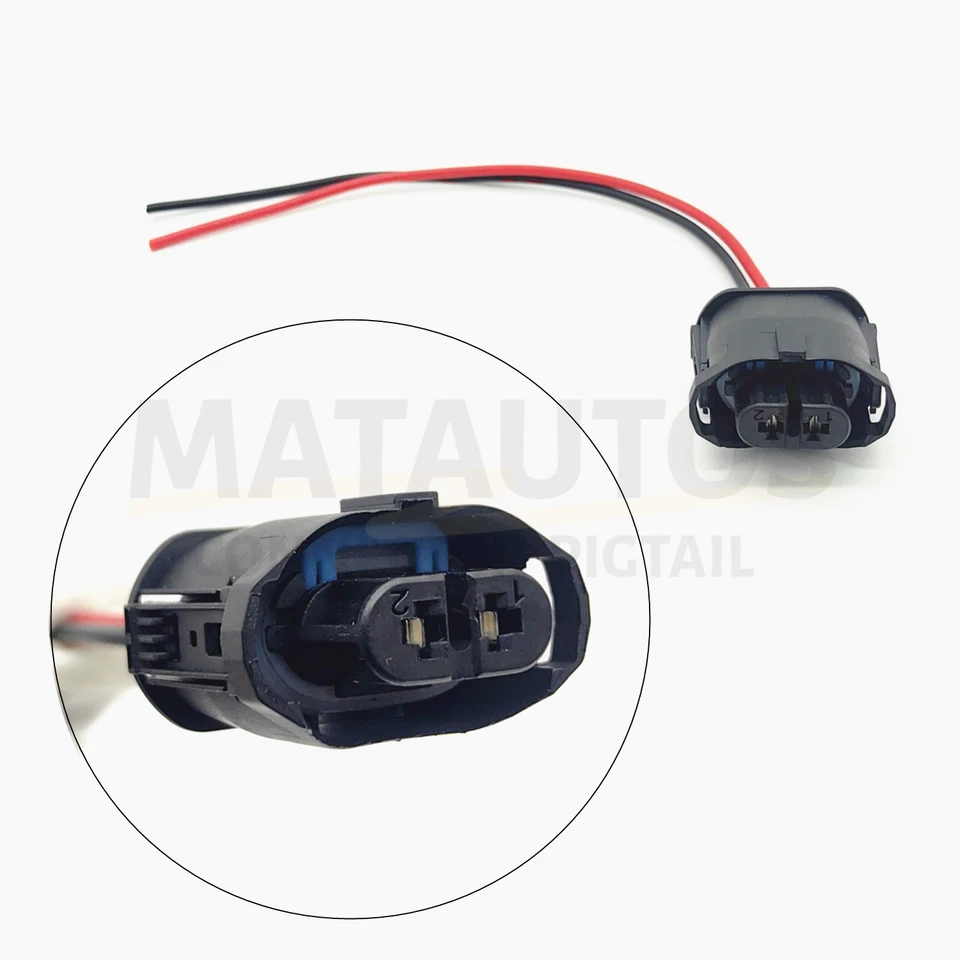 2 Wire Fog Lamp Fog Light Connector Repair For BMW 740i 750i 2009-2019 - Image 1 of 4