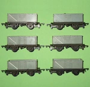Tri-ang TT / BR Mineral Wagons x6 / 3mm Scale - Picture 1 of 11