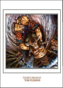 SIGNIERTER WORLD OF WARCRAFT DRUCK - TAUREN - TOM FLEMING - Bild 1 von 1