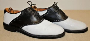 Chaussures Bowling Bicolore JOHNSTON & MURPHY 12M US 46,5 EUR made in Italy - Foto 1 di 10