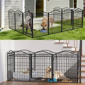 Hágalo usted mismo Panel de Metal para Perros Mascotas Parque Infantil Interior Exterior Cerca para Perros Pequeños Medianos Grandes - Imagen 1 de 12
