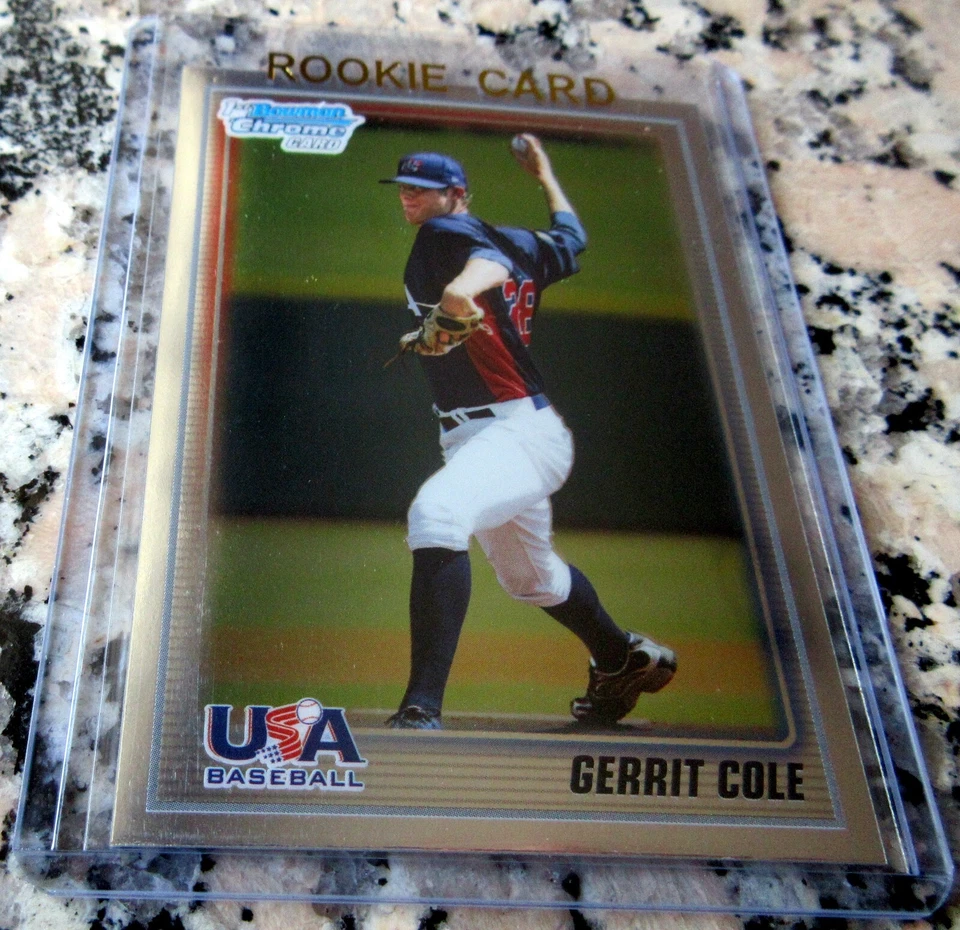 GERRIT COLE 2010 Bowman Chrome #1 Draft Pick 1st TRUE Rookie Card RC Yankees🔥$$ - Image 1 of 2