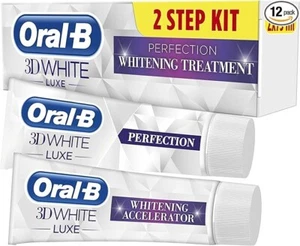 Oral-B 3D White Luxe Perfection + Accelerator Giftset 2x75ml - Picture 1 of 6