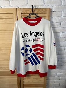 LOS ANGELES WORLD CUP USA 94 VINTAGE FOOTBALL SOCCER JACKET OFFICIAL MENS sz XL