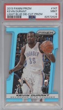 KEVIN DURANT PSA 9 2013 PANINI PRIZM #147 LIGHT BLUE PRIZM DIE CUT 154/199 OKC