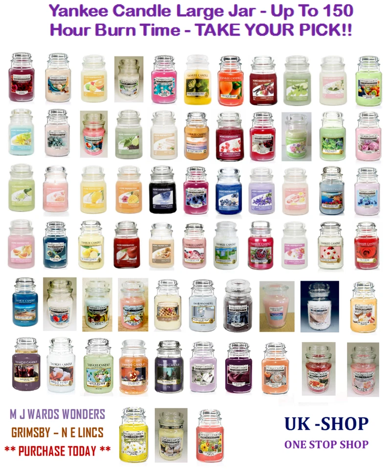 Yankee Candle Large Jar - Up To 150 Hour Burn Time - TAKE YOUR PICK!! - Image 1 of 1