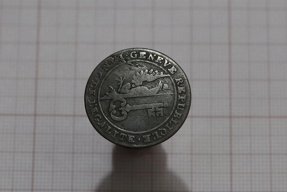 🧭 🇨🇭 SWITZERLAND GENEVA 6 SOLS 1797 B65 #3476 - Image 1 of 2