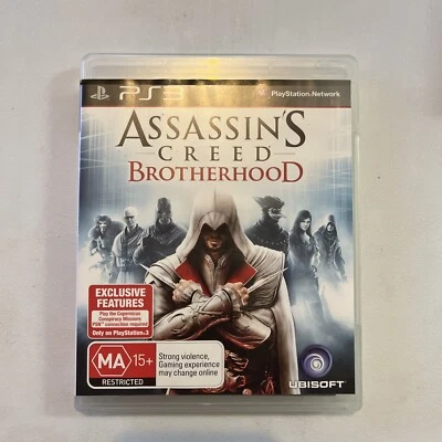 Assassin's Creed Brotherhood PS3 2010 Complete Game Disc + Manual Ubisoft - Image 1 of 4