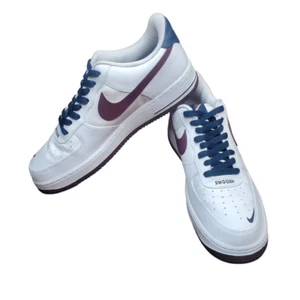 Nike Air Force 1 'O7 White Night Maroon/Obsidian Mens Sneskers Shoes Size 11.5 - Picture 1 of 10