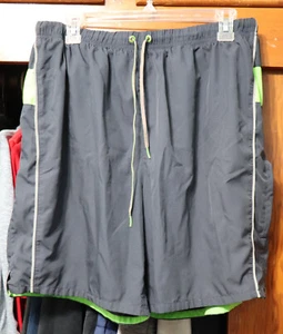 Speedo Tech Volley Ripstop Swim Trunks Men's Large Granite Polyester 7730017 - Picture 1 of 5