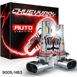 9005 HB3 LED Headlight Bulbs High Beam White Kit for Jaguar XJ6 1995 1996 1997 - Picture 1 of 12