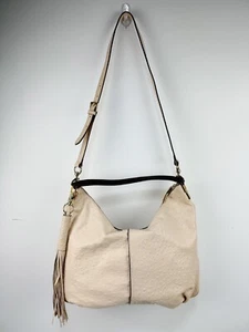 Gili Large Genuine Ostrich Leather Hobo Handbag Shoulder Crossbody -NEW W/O TAGS - Picture 1 of 15