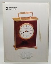 Howard Miller Rosewood Desktop Carriage Clock Quartz 613-528 Tabletop Brass