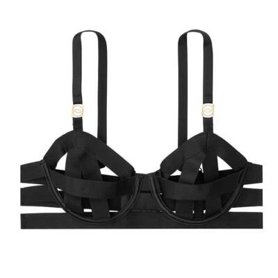 VICTORIA'S SECRET LENCERÍA DE LUJO DEMI SUJETADOR CON TIRAS 34D *NEGRO* ¡NUEVO! Liquidación Foto 1 de 3