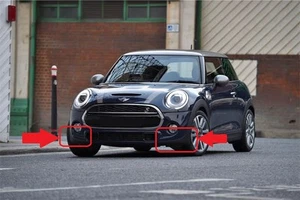 MINI Original F55 F56 F57 Jcw Parachoques Delantero Pdc Negro Banda Alerón L+R , - Imagen 1 de 6
