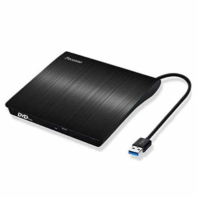 Pecosso ‎BT638 Externes CD/DVD Laufwerk USB 3.0 CD/DVD-RW Brenner PC Mac Schwarz - Bild 1 von 4
