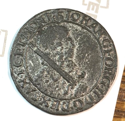 1661 Saxony 1/2 Thaler Nice Original VF KM-473 Johann Georg II CHRC - Image 1 of 2