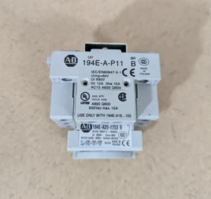 AB Allen-Bradley 194E-A25-1753/B Load Switch + 194E-AP11/B Auxiliary Contact - Picture 1 of 8