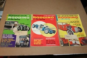 THREE VINTAGE RODDING and RESTYLING 1961 SMALL POCKET CARS MAGAZINES - Imagen 1 de 8