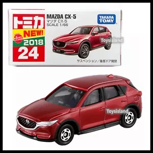 TOMICA 24 MAZDA CX-5 1/66 TOMY 2018 JAN NEW DIECAST CAR CX5 Red A - Picture 1 of 6