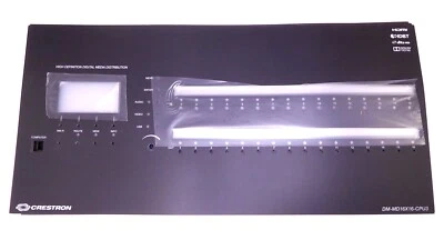 Crestron Replacement Stick On Front Display Face Plate for DM-MD16X16-CPU3 (S1)