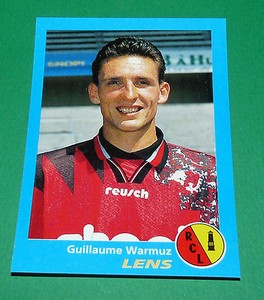 N°133 GUILLAUME WARMUZ RC LENS RCL PANINI FOOTBALL 96 1995-1996