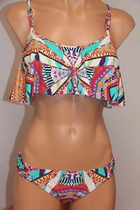 NWT Jessica Simpson Swimsuit Bikini 2 pc set Sz S Cool Mint - Picture 1 of 1