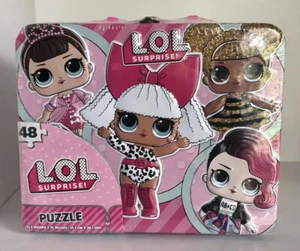 NEW LOL Surprise Doll Puzzle 48 Pieces 12.5 x 15 Inch Jigsaw Lunchbox Metal Tin - Picture 1 of 8