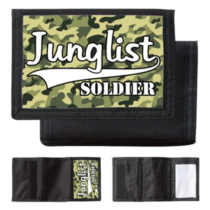 Junglist Soldier Camouflage Wallet Jungle Old Skool Rave Drum & Bass DNB - Bild 1 von 5