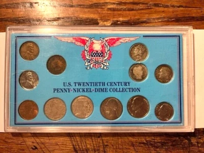 U.S. 20th Century Penny-Nickel-Dime Collection #13004 - Image 1 of 4